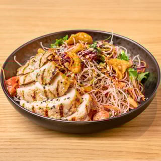 Chinese Caribbean Noodle Chicken Salad